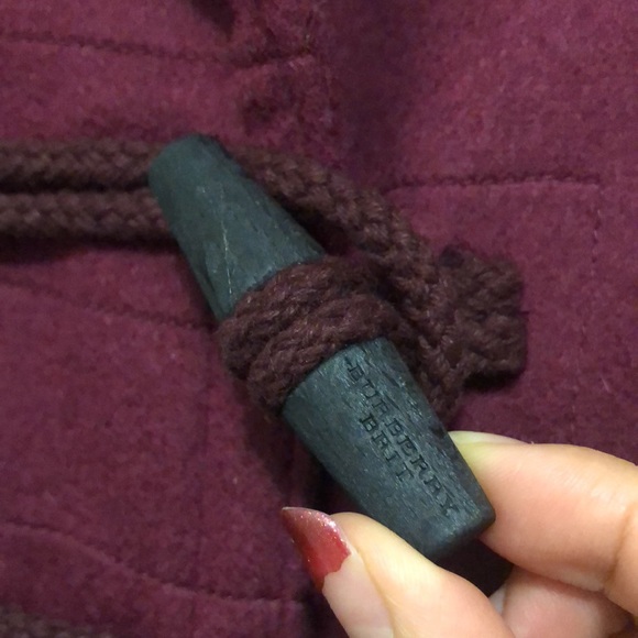 SOLD- Authentic Brand new with tag Burberry Brit purple wool jacket - Picture 6 of 10